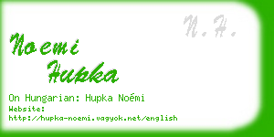 noemi hupka business card